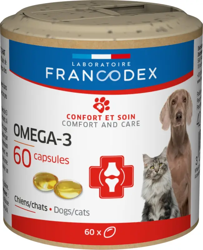 Francodex - Complément Omega-3 pour Chien et Chat - x60 Remise