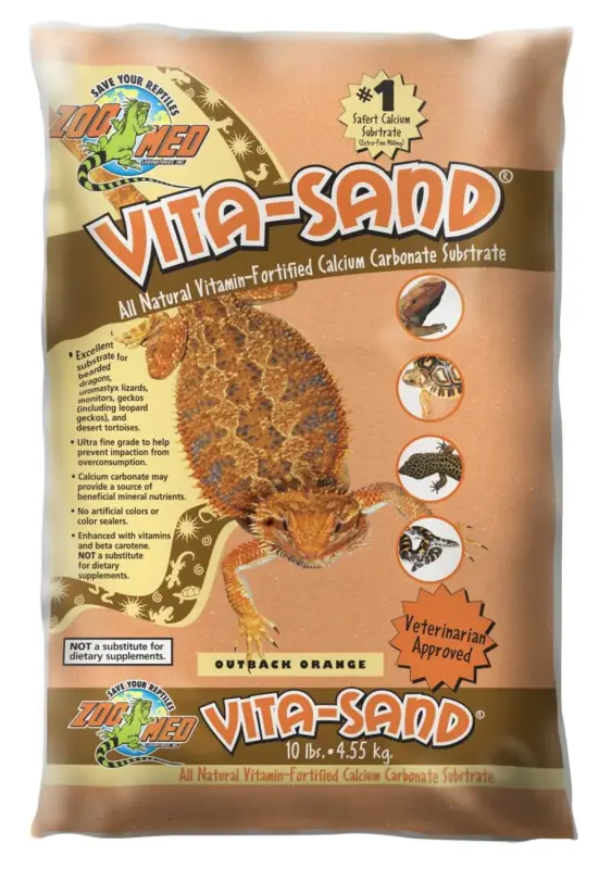 Affaire À Saisir Zoomed – Sable Vita-Sand Outback Orange pour Reptiles – 4,5Kg
