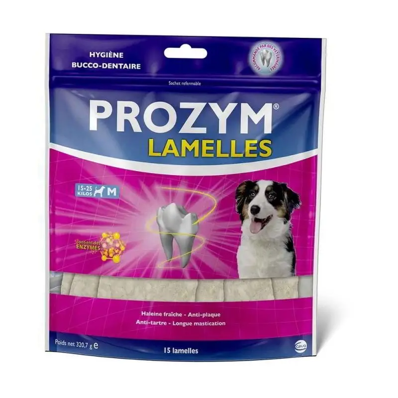 PROZYM – Sachet Lamelles Hygi&egrave;ne Bucco-dentaire pour Chien Commander Vite