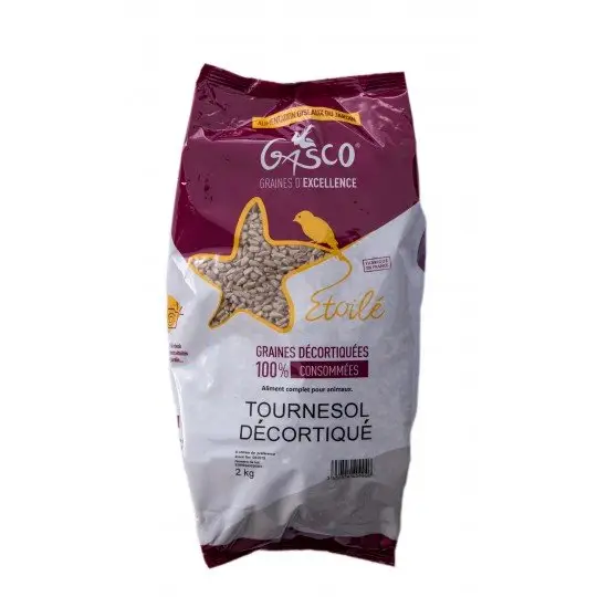 Affaire À Saisir Gasco - Graines de Tournesol Décortiquées pour Oiseaux des Jardins - 2Kg