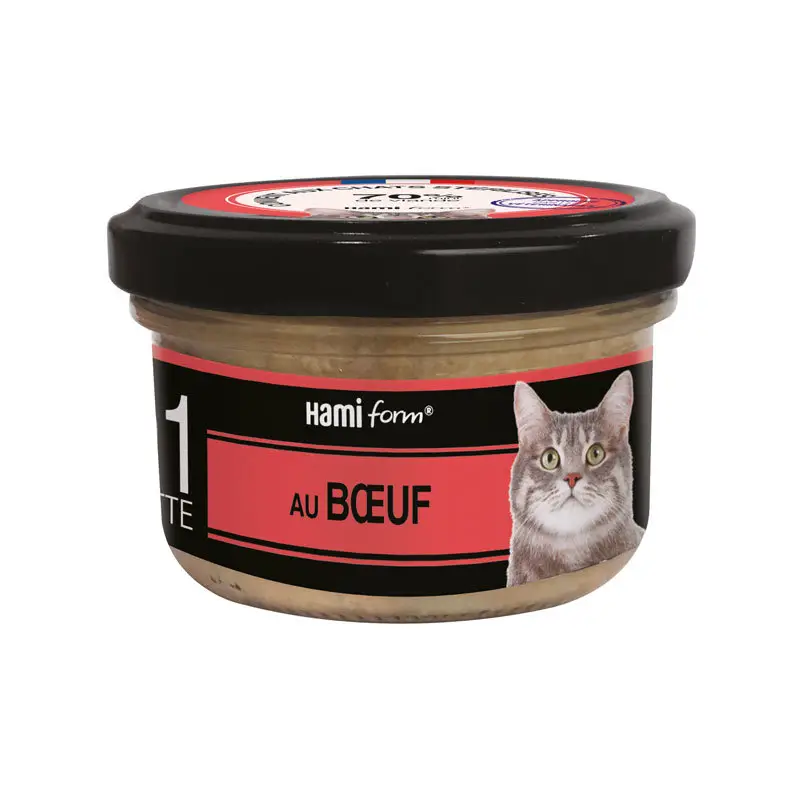 Acheter Direct Hamiform – Les Cuisin&eacute;s N&deg;1 B&oelig;uf Carottes Riz pour Chat – 80g