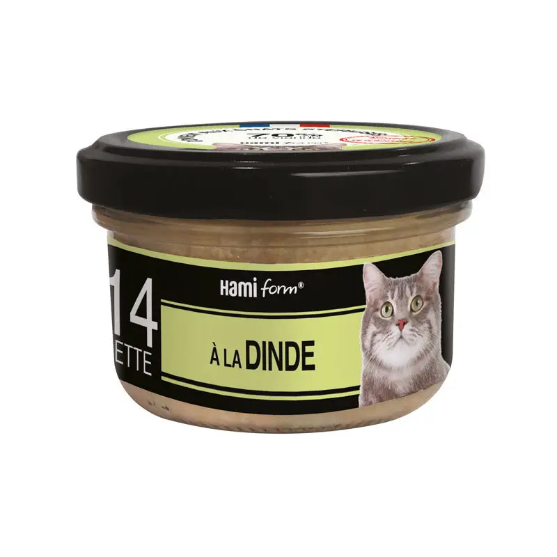 Hamiform - Les Cuisinés N°14 Dinde Poulet Carottes pour Chat - 80g Soldes