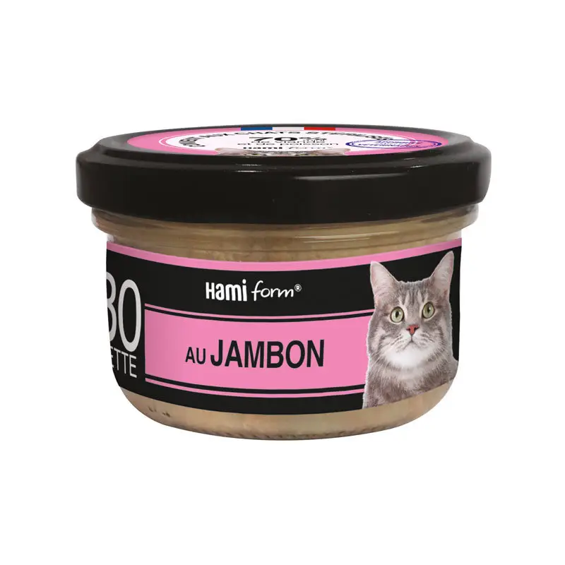 Hamiform - Les Cuisinés N°30 Jambon Thon Fromage pour Chat - 80g Petit Prix