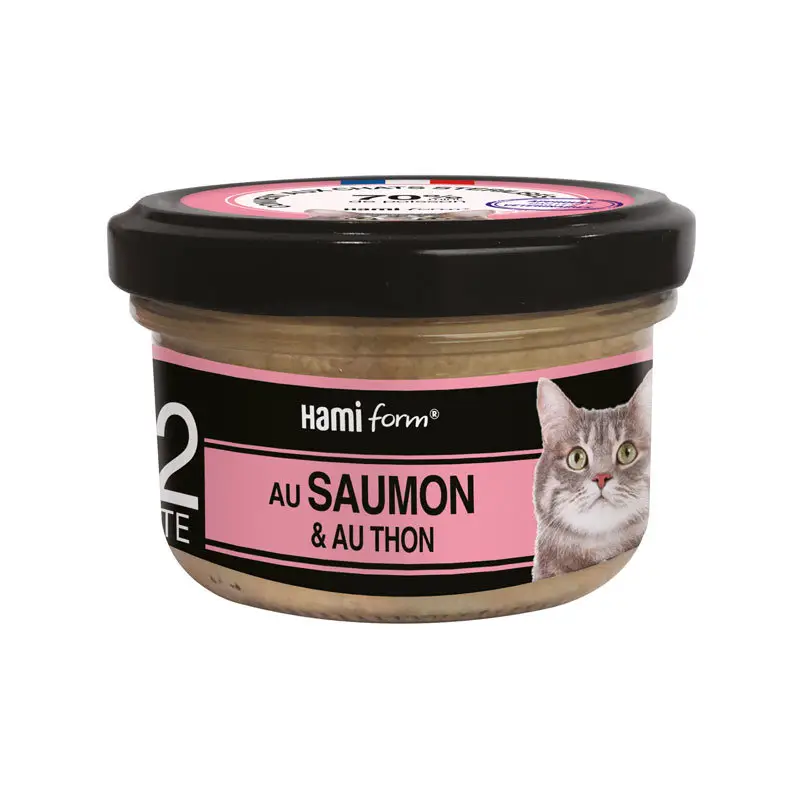 Hamiform – Les Cuisin&eacute;s N&deg;32 Saumon Thon Riz pour Chat – 80g Affaire À Saisir