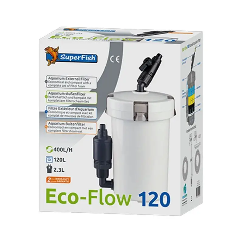 Jusqu'à Épuisement Des Stocks Superfish - Filtre Extérieur ECO FLOW 120 pour Aquarium