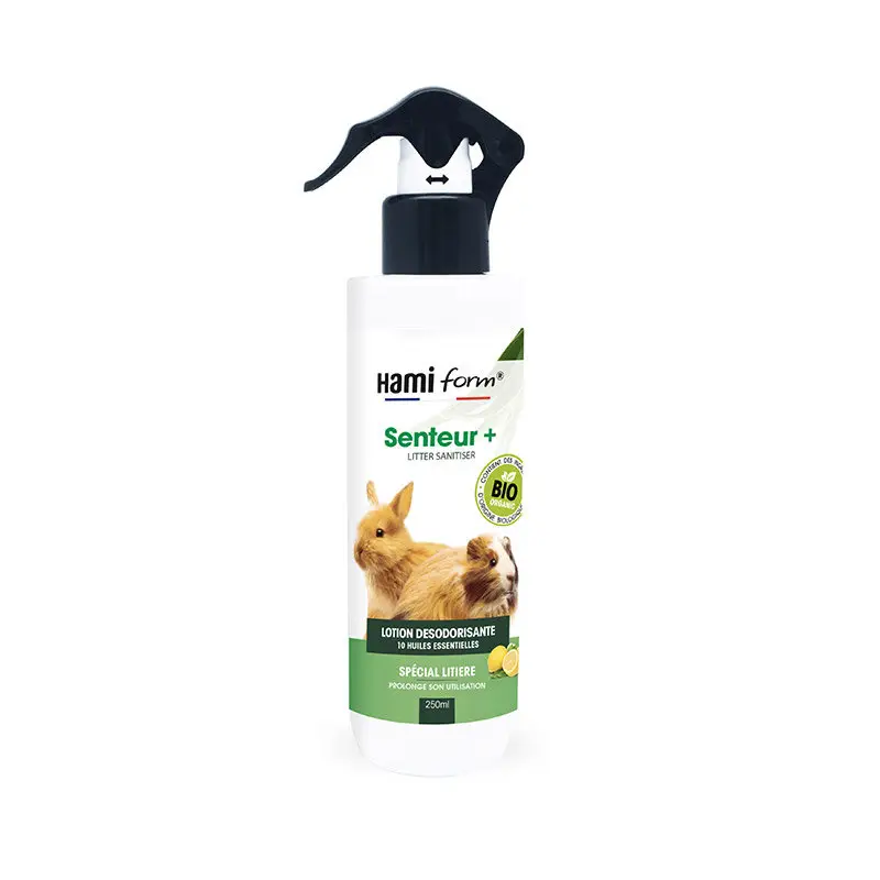 Hamiform – Lotion D&eacute;sodorisante Senteur+ pour Rongeur – 250ml Quantité Limitée