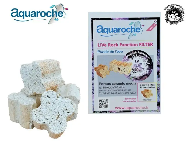 Retour Gratuit Aquaroche – Filtre de Fonction Live Rock – 1,5L – x12