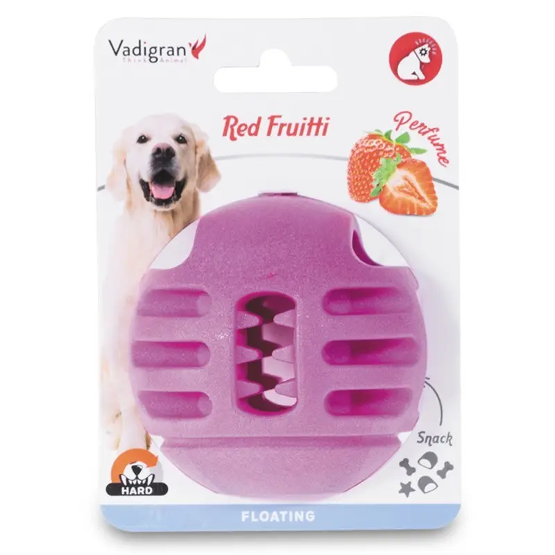 Vadigran - Jouet Balle Friandises Fruit Rouge pour Chiens - 8cm Acheter En Ligne