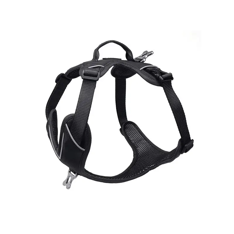 Kyflie - Harnais de promenade MOMENTUM Noir pour Chien Populaire