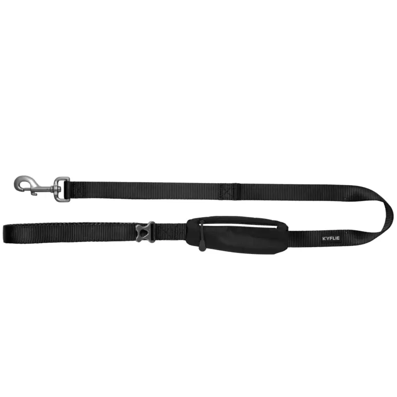 Kyflie – Laisse MOMENTUM Noir pour Chien – 1,10m Populaire