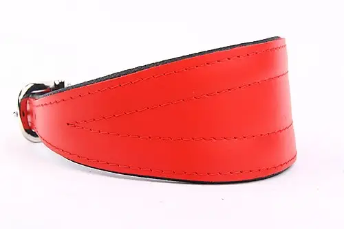 Yogipet - Collier en Cuir Lévrier pour Chien Rouge Jusqu'à Épuisement Des Stocks