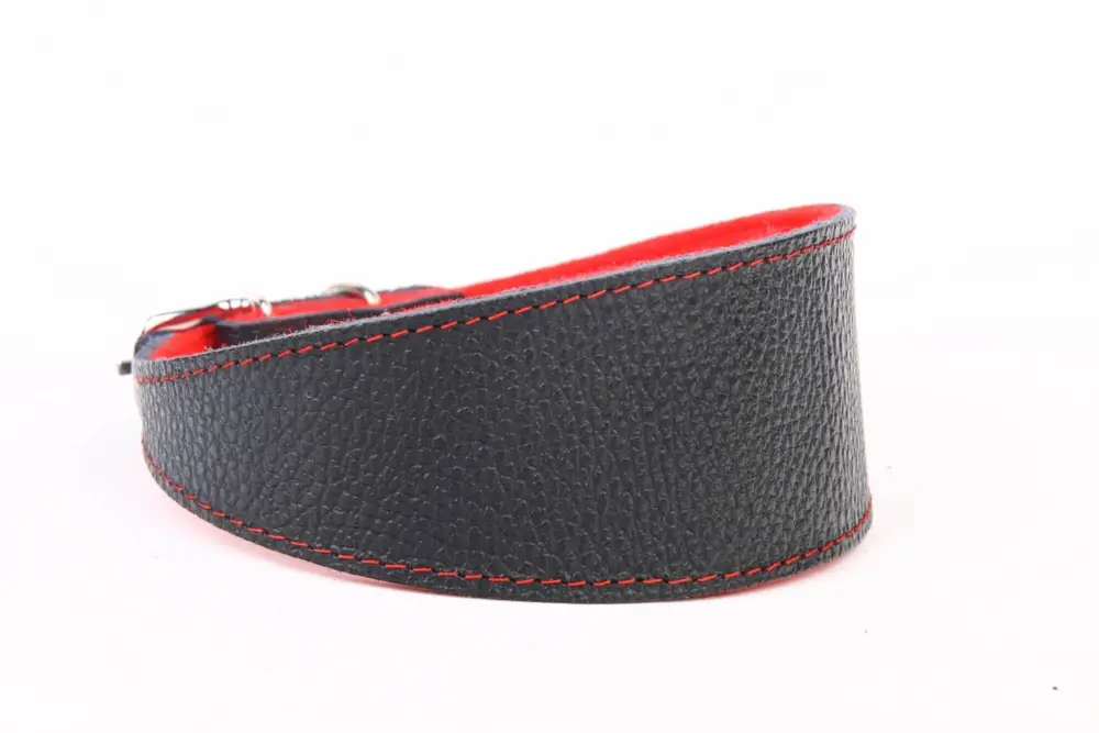 Quantité Limitée Yogipet – Collier en Cuir L&eacute;vrier pour Chien Rouge