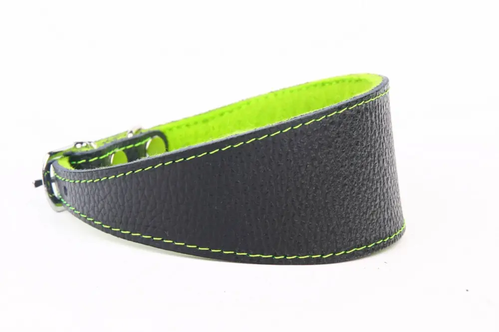 Yogipet - Collier en Cuir Lévrier pour Chien Vert Acheter En Ligne