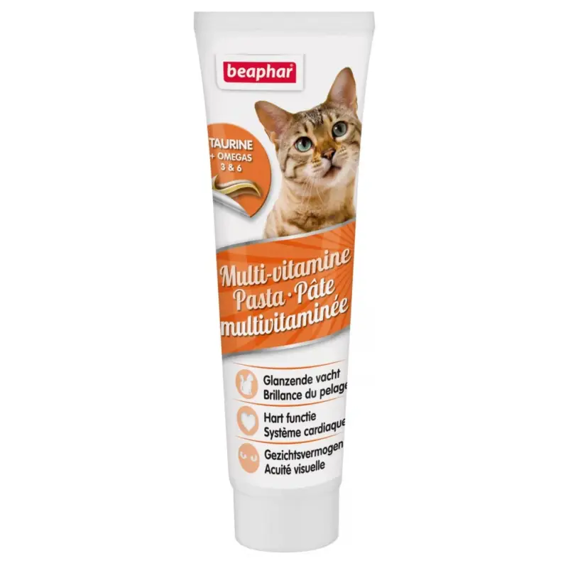 Beaphar - Pâte Multivitaminée à la Taurine pour Chat - 100g Marque