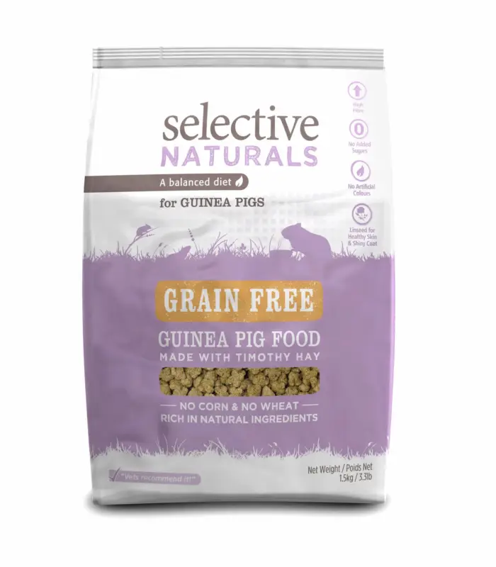 Populaire Supreme Science – Selective Naturals Grain Free pour Cochon d'Inde – 1,5Kg