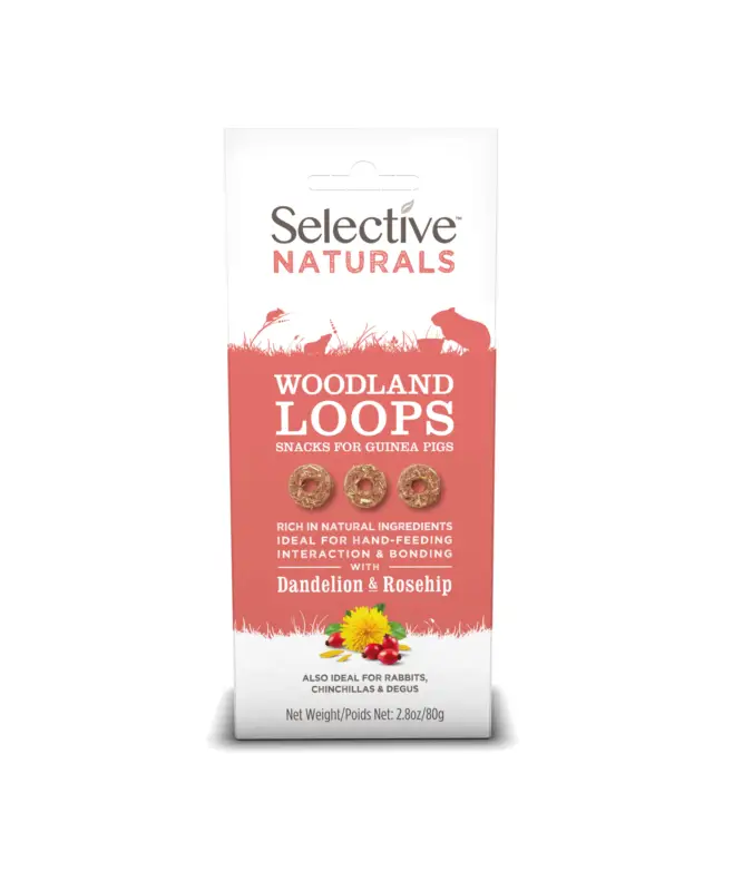 Supreme Science – Selective Naturals Woodland Loops pour Rongeurs – 80g Expédition Rapide