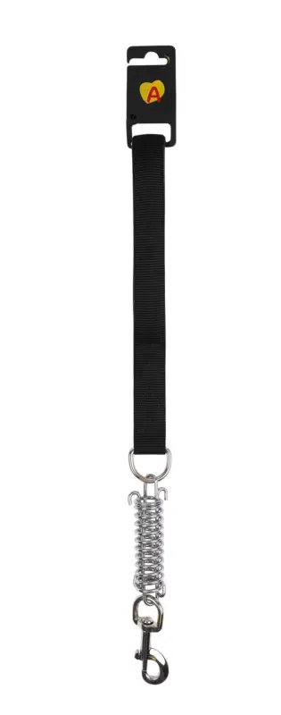 Retour Gratuit Animalis - Laisse Amortisseur Confort de 25mm et 50cm pour Chien - Noir