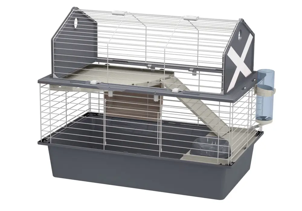 Achetez Aujourd'hui Ferplast - Cage Barn 80 en Plastique et Métal pour Lapins - 78x48x65cm