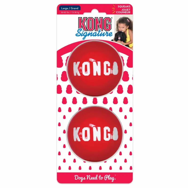 KONG - Jouet Signature Ball pour Chien Retour Gratuit