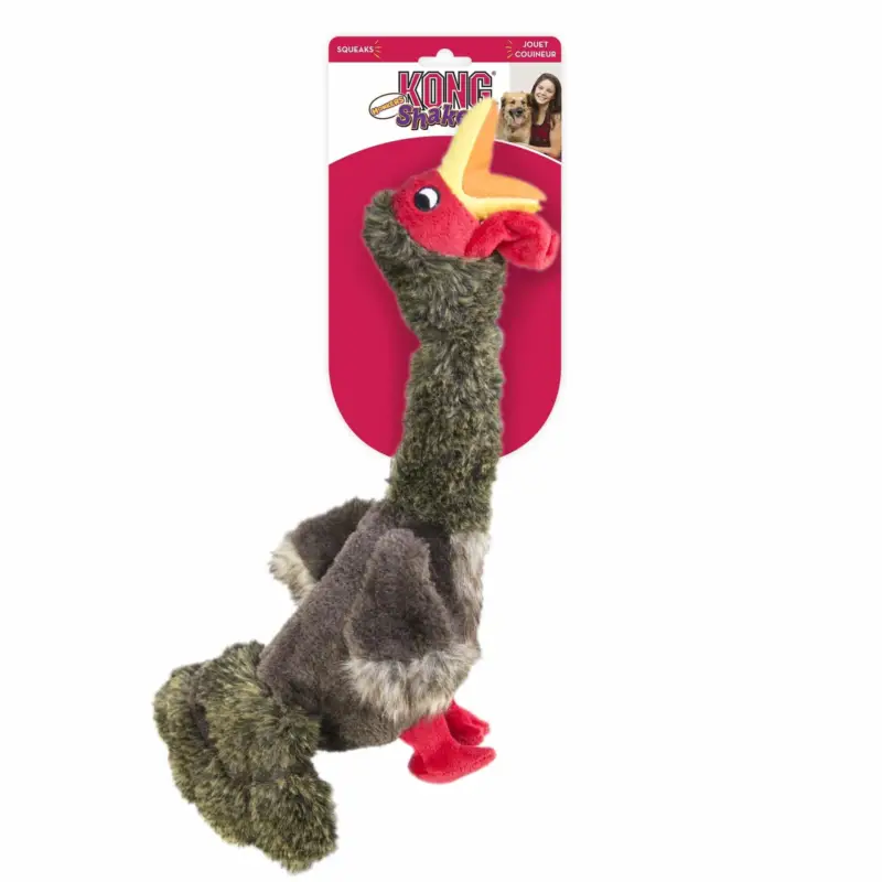 KONG - Jouet Dindon en Peluche Shakers Honkers Turkey pour Chien - L Marque