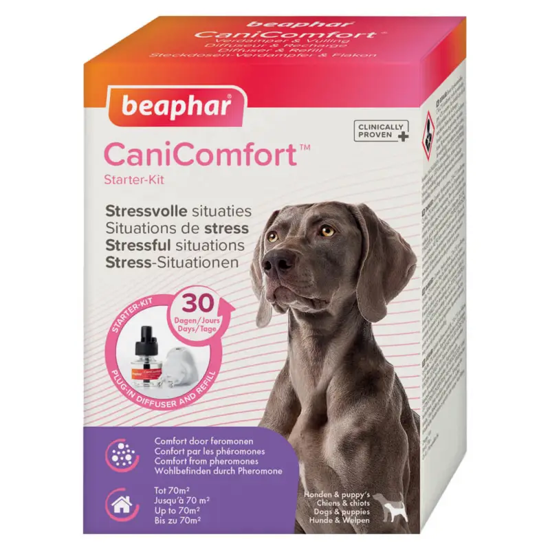 Beaphar – Diffuseur + Recharge CaniComfort 30J Anti-Stress pour Chien – 48ml Promotion Saisonnière