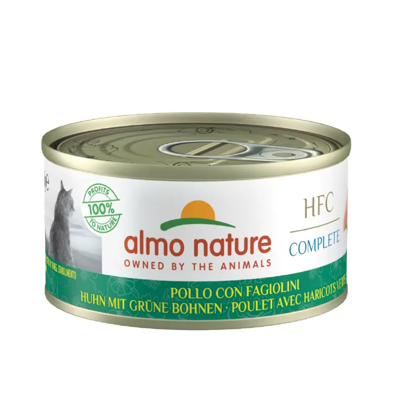 Promotion Almo Nature - Pâtée en Boîte HFC au Poulet et Haricots Verts pour Chat - 70g