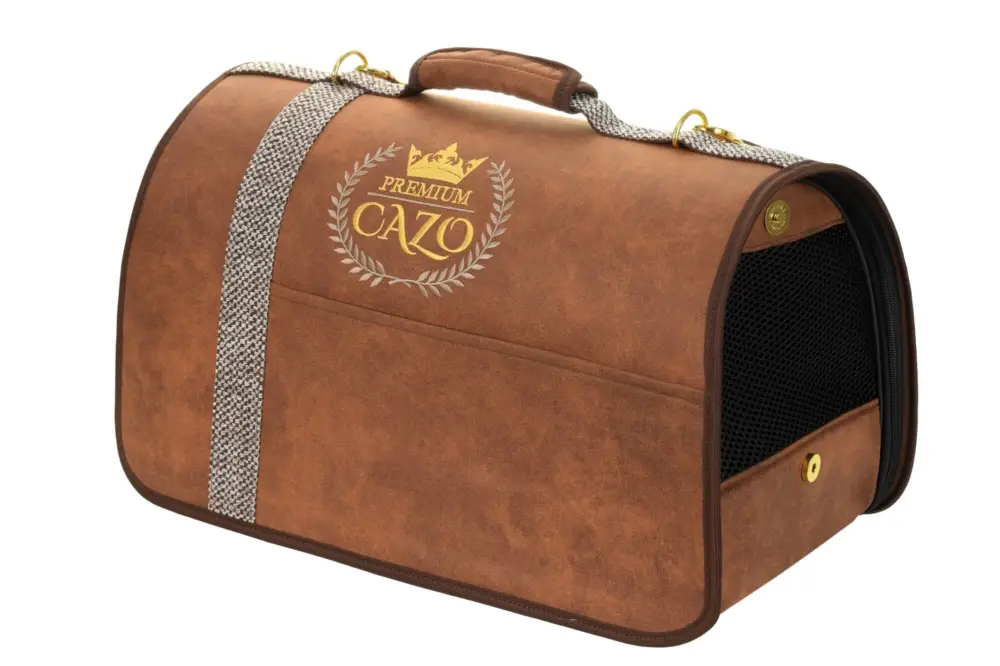 Cazo – Sac de Transport Premium pour Chien et Chat – 50x27x26cm Haute Qualité
