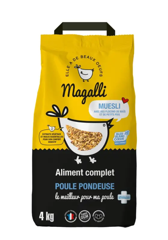 Magalli – Aliment Complet pour Poule Pondeuse Satisfait Ou Remboursé