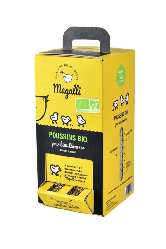 Expédié Aujourd&rsquo;hui Magalli – Aliment Complet BIO pour Poussin – 1,5Kg