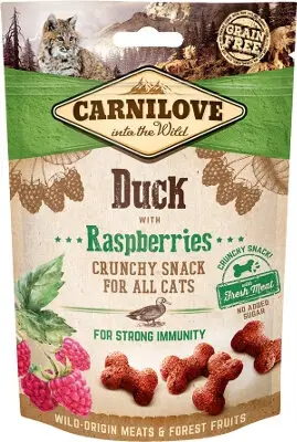 Carnilove – Friandises Crunchy Canard et Framboise pour Chat – 50g Prix Choc