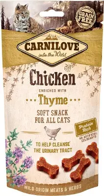 Affaire À Saisir Carnilove - Friandises Semi-humide Poulet et Thym pour Chat - 50g