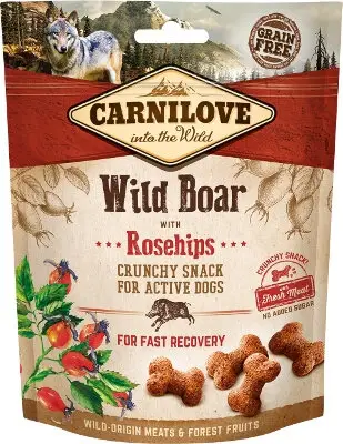 Carnilove – Friandises Crunchy Sanglier et Eglantier pour Chien – 200g Populaire