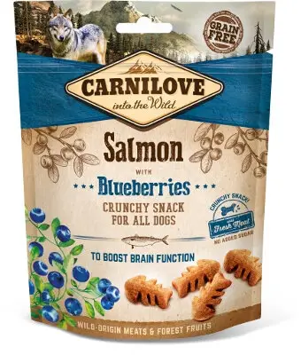 Carnilove – Friandises Crunchy Saumon et Myrtilles pour Chien – 200g Affaire À Saisir