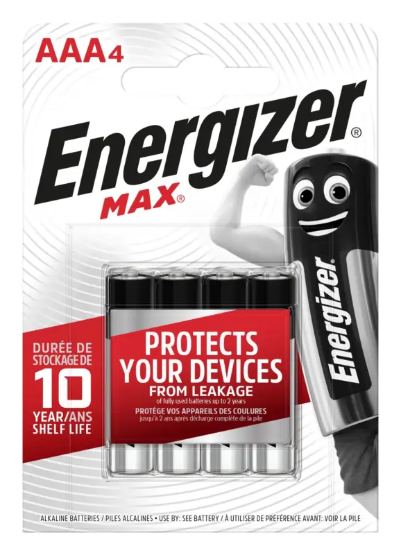 Must-Have Energizer - Lot Piles Alcalines MAX AAA/LR3 - x4