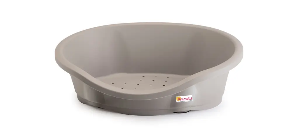 Produit De Marque Animalis - Corbeille DIDO Plastique Taupe pour Chien