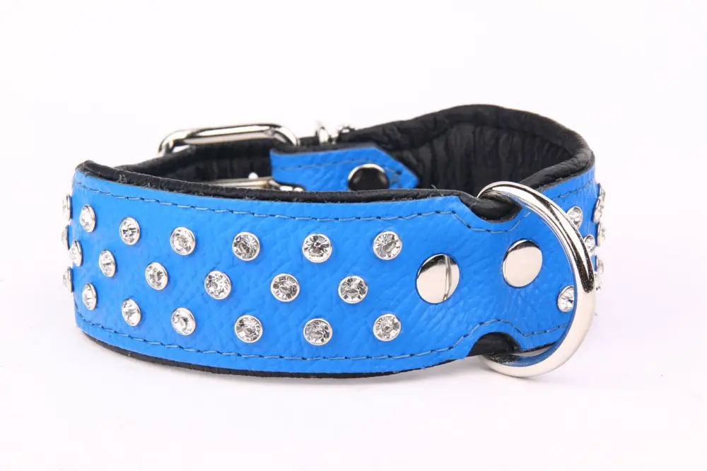 Soldes Yogipet – Collier Crystal D&eacute;co pour Chien Bleu