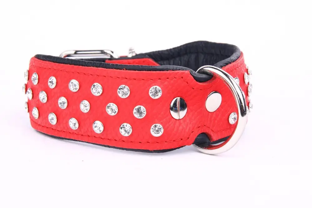 Prix Promo Yogipet - Collier Crystal Déco pour Chien Rouge