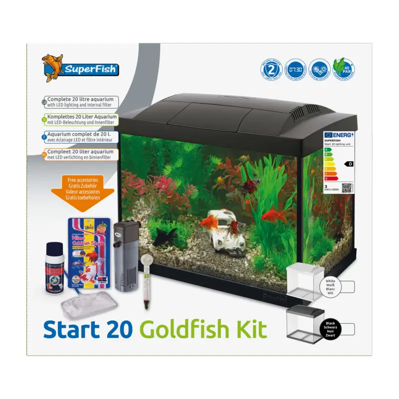 Superfish -Kit Aquarium START 20 Blanc - 16L Nouveauté
