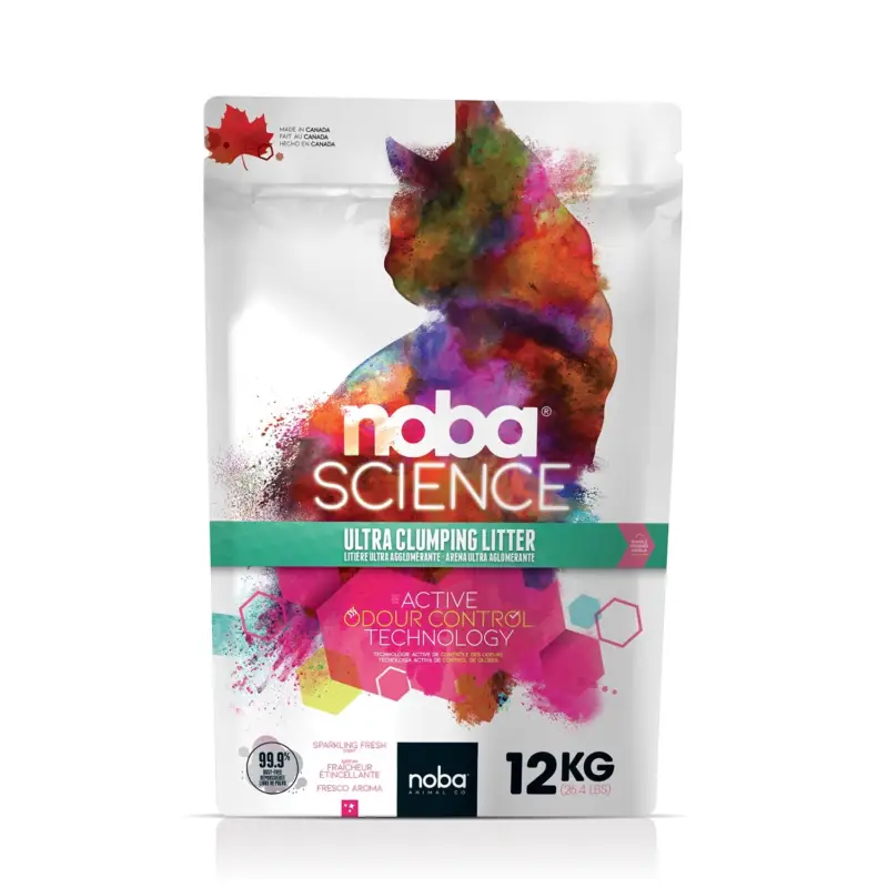 Noba - Litière Science Ultra Agglomérante Fraîcheur pour Chat - 12Kg Must-Have