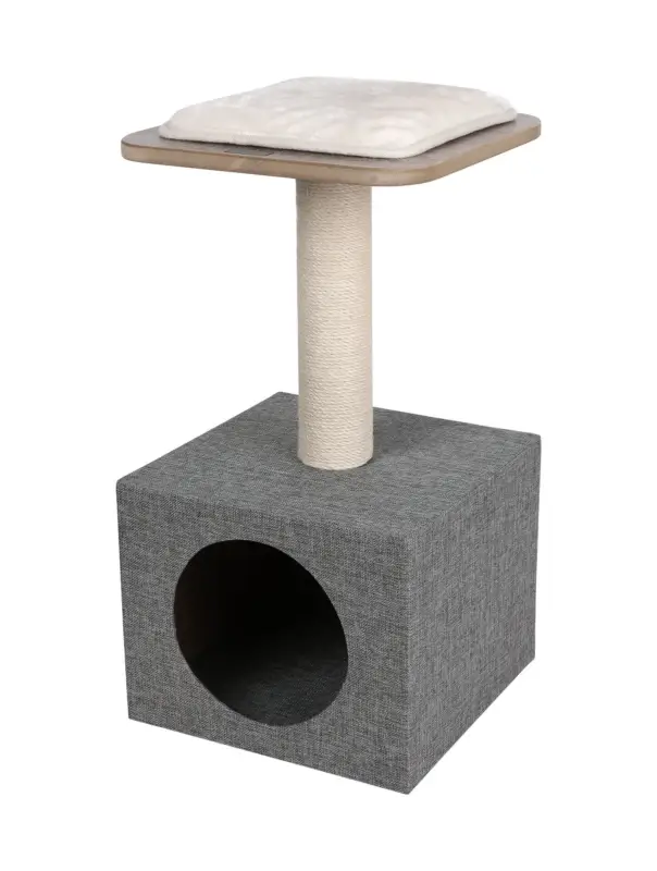 Retour Gratuit Wouapy - Arbre à Chat FOC Gris - 30X30X56,5 cm