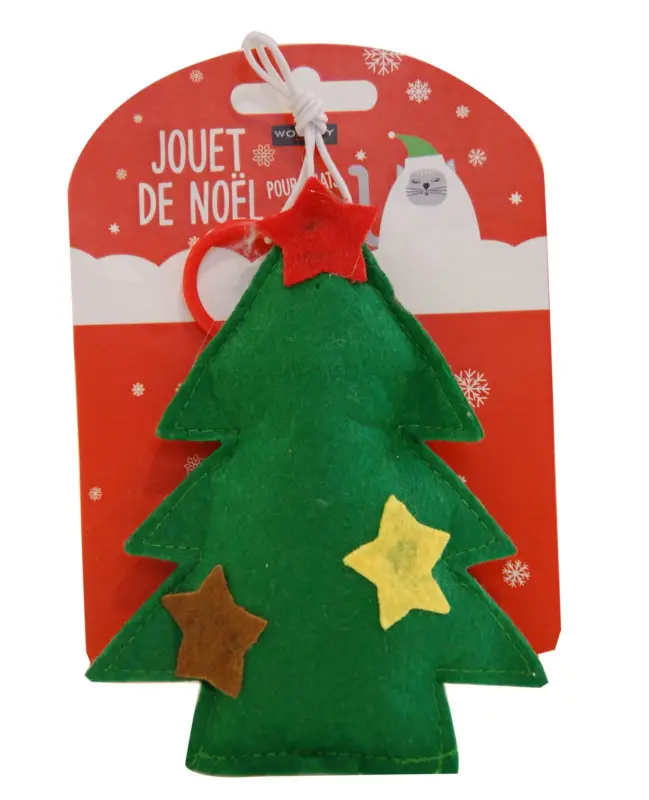 Wouapy – Jouet Sapin de Noel Feutrine pour Chat Usine Directe