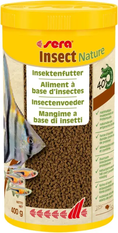 Acheter En Ligne Sera - Alimentation Insect Nature pour Poisson - 1L
