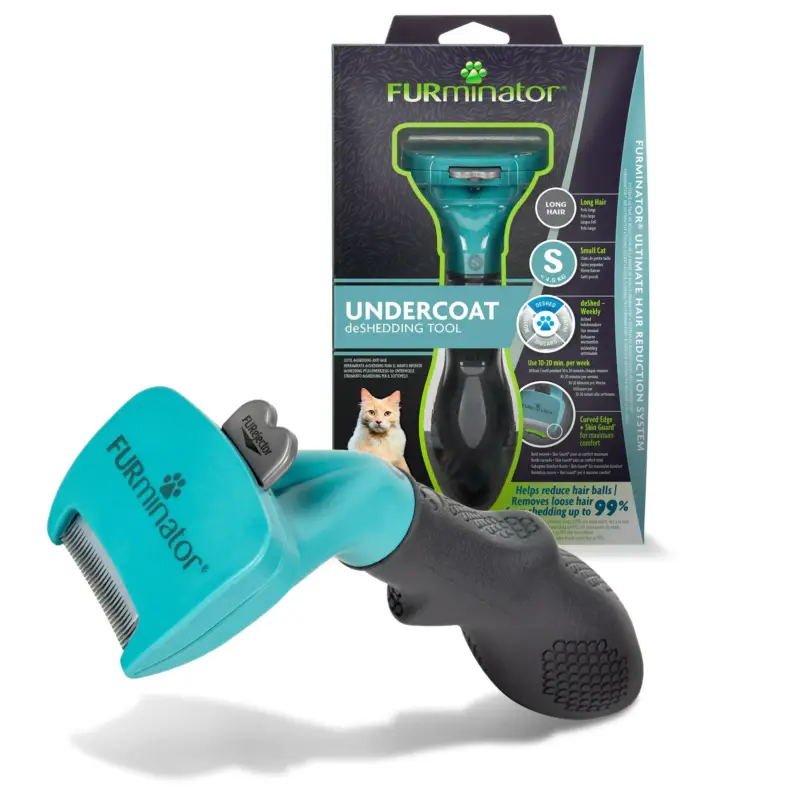 Vente Flash Furminator - Brosse Undercoat Petite Taille à Poils Longs pour Chat - S