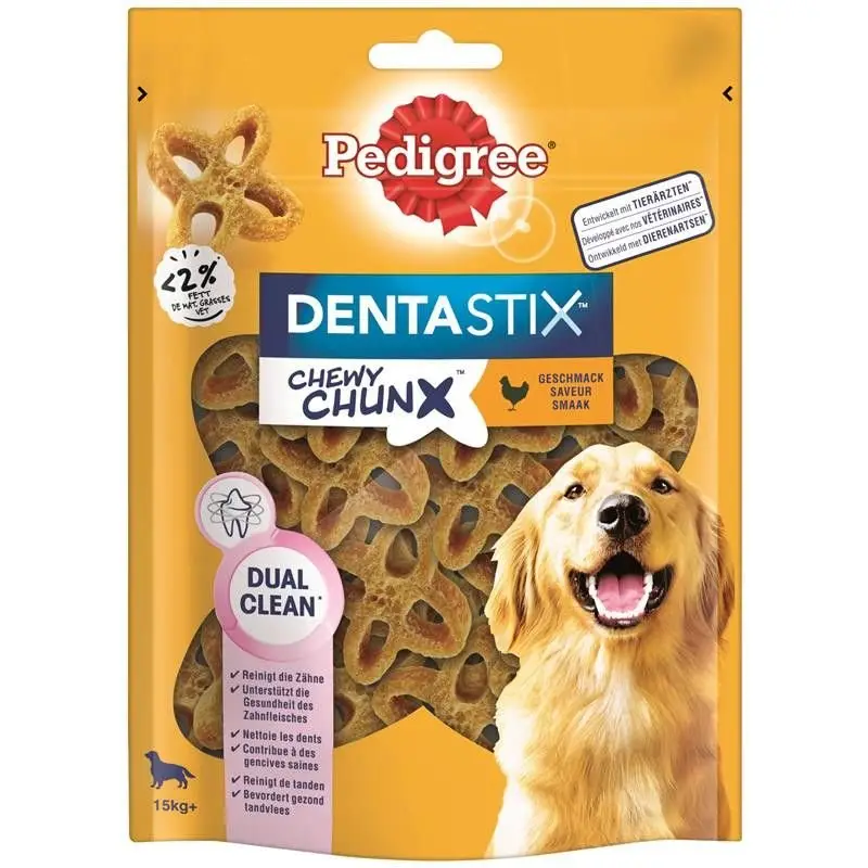 Offre Exclusive Pedigree – Dentastix Chewy Chunx au Poulet pour Moyen et Grand Chien – 68g