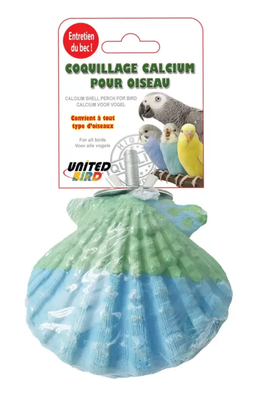 United Bird - Coquillage en Calcium à Suspendre pour Oiseaux Meilleure Vente