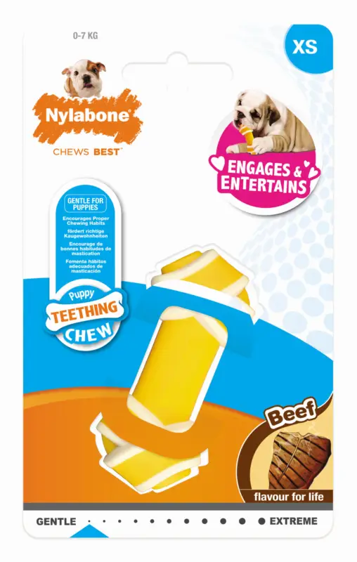 Achetez Aujourd&rsquo;hui Anka – Jouet Nylabone Puppy Bone au Poulet pour Chiot