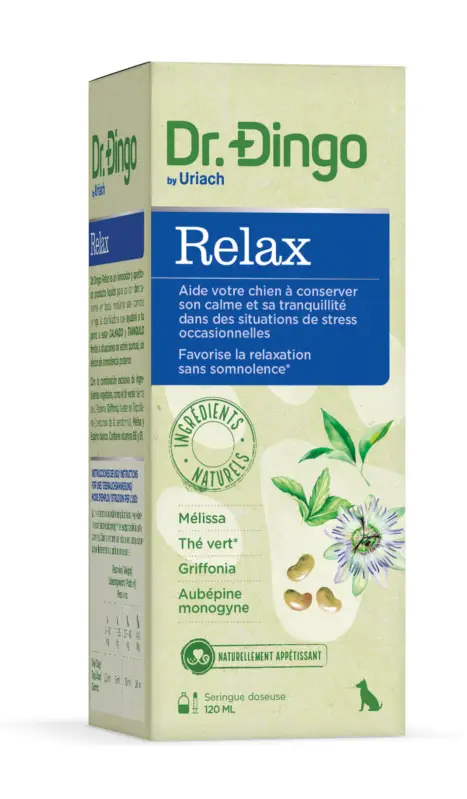 Super Prix Dr. Dingo – Aliment Compl&eacute;mentaire Relax pour Chien – 120ml