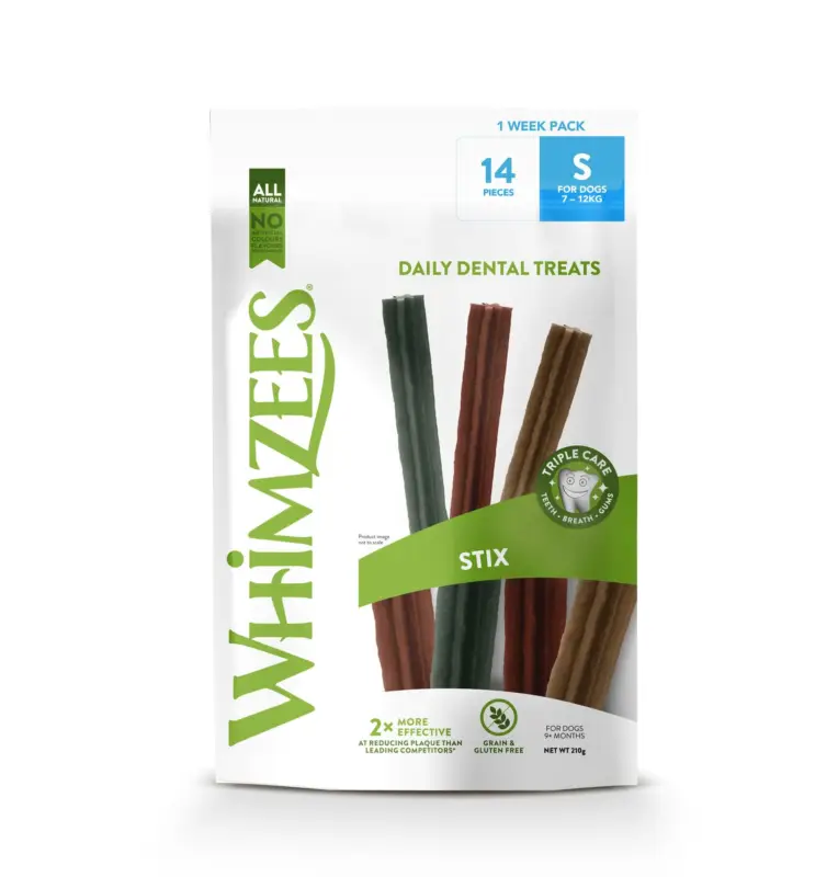Whimzees - Friandises Dentaires Naturelles Bâtonnets pour Chien - S Certifié