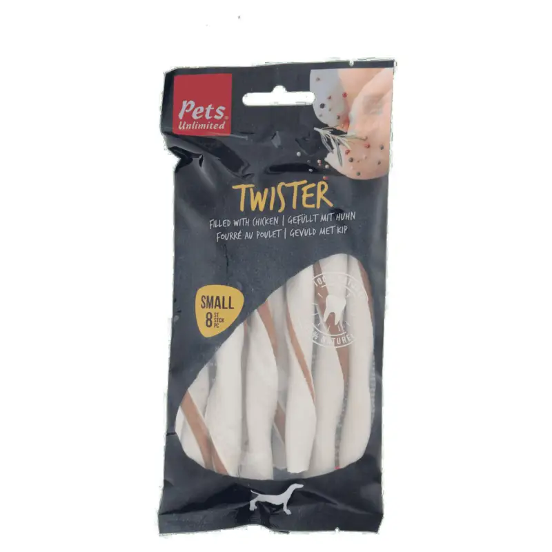 Pets Unlimited – B&acirc;tons &agrave; M&acirc;cher Twister au Poulet Pour Chien Offre Du Jour