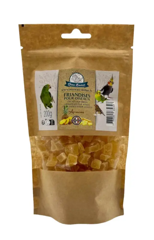 Promotion Saisonnière Octave Bauchant – Friandises &agrave; l'Ananas pour Oiseaux – 200g